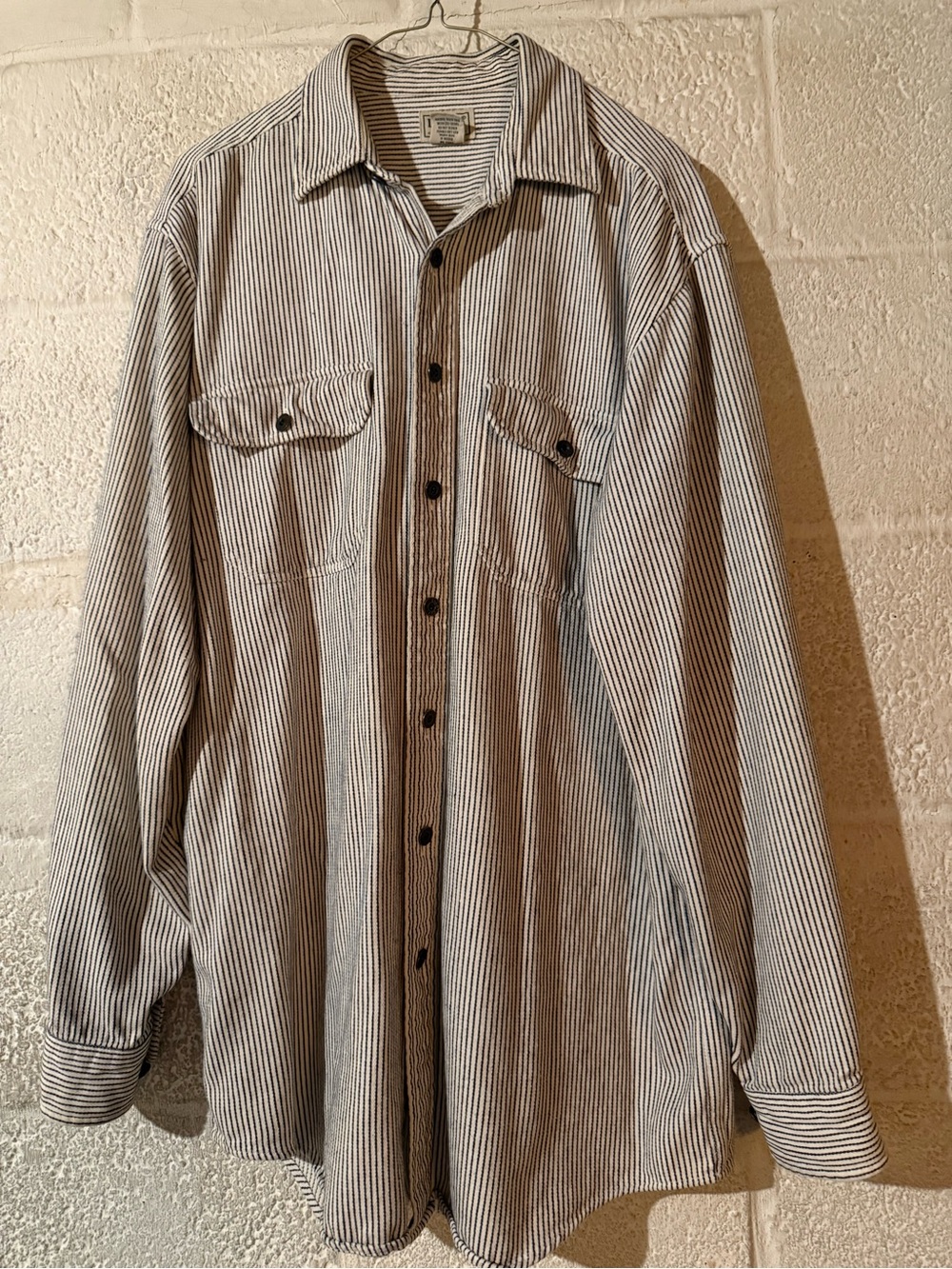Vintage L.L. Bean Striped Long-Sleeve Button-Up Shirt